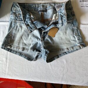 American Eagle Outfitters Women's Faded Blue Jean Shorts